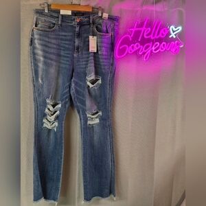 Judy Blue NWT Size 20W Distressed Bootcut Women's Jeans